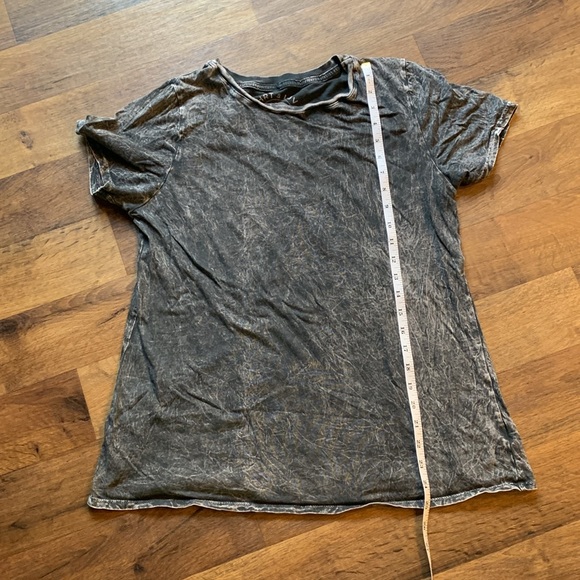 Black denim washed Women’s rocker tee - Picture 5 of 5